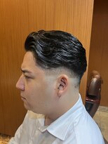 ヘアモード キクチ 銀座店&nbsp;銀座　理容室　フェードカット　七三スタイル