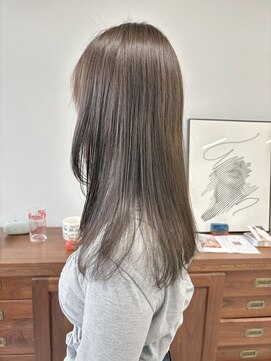 ヘアー アイス 御器所本店(HAIR ICI) ブリーチなしカラー暗めカラーチャコールグレー秋カラー冬カラー
