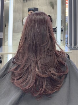 エヴァン(HEVIN) ロングレイヤー☆ピンク