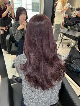 アクアオモテサンドウ(ACQUA omotesando) ☆ブリーチなしダブルカラーラベンダーピンクバーガンディ