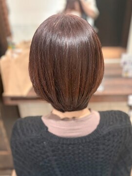 大人ショート/ココアブラウン/艶髪
