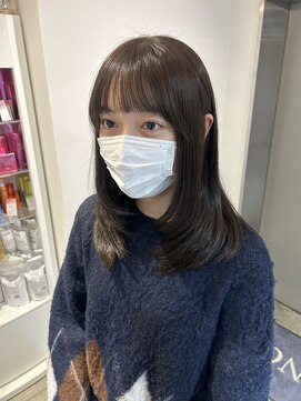 アヴァンスアンス 広島袋町店(AVANCE.ens) 大人気な透明感カラー/ レイヤーカット