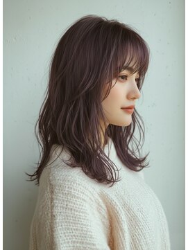 ＡｃｃｅｓｓＭｏｏｎ 米沢本店 着物ヘア/ダークアッシュ/ミディアムレイヤーカット/水戸