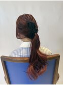 ブリーチなしダブルカラーピンクラベンダー