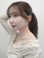 ガーランドウメダ(Garland umeda)&nbsp;オリーブベージュカラー、顔周りカット　担当　垣内　6846