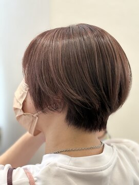 ファースト 長町店(first) 【20代30代40代~】大人の変身ショート/ピンクカラー/産前カット