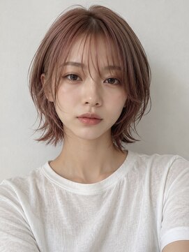 ヘイ 松本店(HEY) 【HEY 松本】小顔くびれショートウルフ×ピンクブラウン