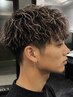 【メンズ特化stylist Yuki限定】メンズカット・パーマ・ハイライト ¥29000