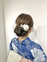 京都ヘアセット着付け専門サロン 夢館 五条店(yumeyakata)&nbsp;シンプルシニヨンヘア