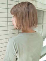 ルティア(Lutia) 切りっぱなしボブ 似合わせカット ベージュカラー☆