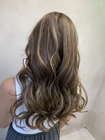 アジールヘア 北千住駅西口店(agir hair)&nbsp;ベージュハイライトカラー韓国ブリーチ北千住