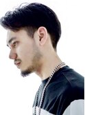 ショートレイヤーかき上げソフトツーブロックビジネス