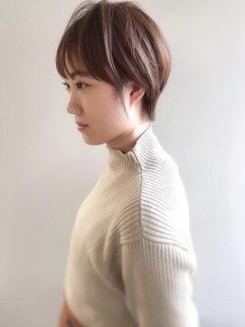 エル セルカ 高田馬場(el CERCA) 明るめベージュのふんわり丸みショート【el CERCA高田馬場】