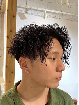 ミモザワークス(Mimosa Works) 縦落ちウェーブツイスパ