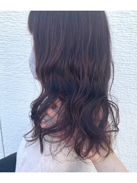 アンジュールガーデン(UNJOUR GARDEN) ピンクグレー×ゆるふわパーマ