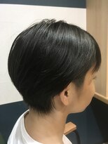 ヘアサロンアンドヘアメイクディー(hair salon hair make D)&nbsp;仙台D 学割U24ソフトツーブロックショートボブ丸みレイヤーstyle