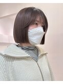 顔周りのある切りっぱなし