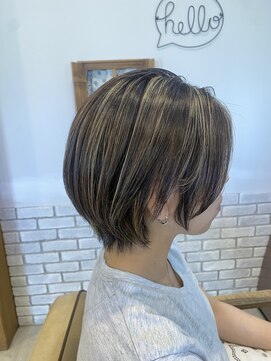 ルピナス(Lupinus) 外国人風ハイライト、ハイライトカラーグレージュ