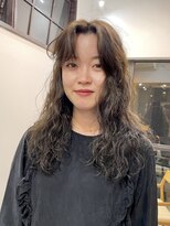 ナループロアオハナ(Nalu pu loa ohana) ロングパーマ/パーマ/オリーブカラー/ダブルカラー