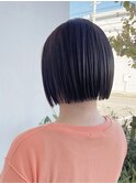 ぱつっとボブ☆ストレート☆こっくり秋カラー