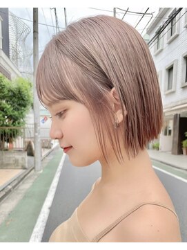 サンド 名古屋(sand) 韓国風/インナーカラー/縮毛矯正髪質改善/顔まわり/レイヤー