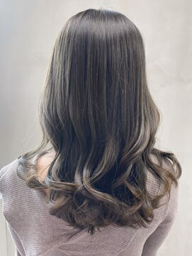 アルバム 銀座(ALBUM GINZA) オリーブグレージュ_エアリーロングピンクブラウン_ba482391