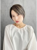 20代30代40代ハイトーンアッシュショート＃914