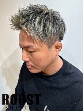 ルースト 渋谷店(ROOST) アップバンク×金メッシュ