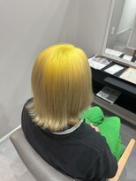 アウラヘアーサロン(aura hair salon)&nbsp;【ルーツカラー】イエロー×ベージュ