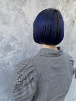 ネイロ 錦糸町(NeiRo)&nbsp;アンブレラカラーインナーカラーブルーカラーボブデザインカラー