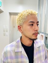 メリケンバーバーショップ トーキョー(MERICAN BARBERSHOP TYO)&nbsp;ハイライト/マッシュパーマ/ウルフ/アッシュブラック45