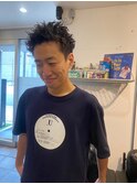 スパイキーショート/新大阪/メンズパーマ/ツイストパーマ