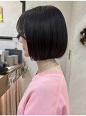 メルティカラー似合わせカットウェーブミディアム縮毛矯正ボブ