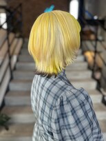 if&nbsp;ホワイトブロンド/イエロー/ブラウン/デザインカラー/裾カラー