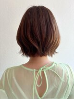 エミュ 伏見 国際センター(emu)&nbsp;ミニボブ/外ハネボブ/ベージュカラー/透明感カラー