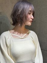 メーヴェ(Mowen)&nbsp;南堀江 ラベンダーグレージュ レイヤーボブ