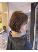 ブリーチなしダブルカラー/ボブ