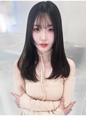 上品なフェミニンストレート