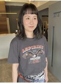 オン眉女子/顔まわりレイヤー/透明感カラー