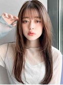 前髪くびれヘアうるツヤイメチェン愛され艶感小顔カット美髪