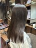【梅☆迷ったらこれ♪艶髪コース】カット+透明感カラー+内部補修Tr