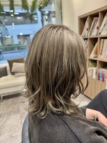 イメージア ボーノ相模大野店(IMAGE-A) 【相模大野カラー】透明感グレージュ外ハネミディアム