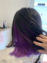 ルルバイアズール 草加店(LULU by azule)&nbsp;インナーカラー，パープル，ビビットカラー【草加】