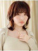 イヤリングカラーハイレイヤーウルフマレットヘアY越谷20代30代