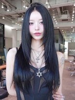 アルバム 銀座(ALBUM GINZA)&nbsp;顔周りレイヤー似合わせカットロング韓国ヘア_F21298