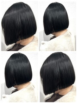 グルグル 新小岩店(GULGUL) ライン感が可愛い。王道切りっぱなしボブ