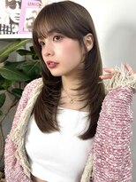 イヴォーク トーキョー(EVOKE TOKYO) 髪質改善ミディアムレイヤー艶髪カラー顔まわりレイヤー