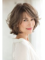 ブロッサム 東中野店&nbsp;春色ふんわりハイライト白髪染め×美髪ボブ◎30代40代透明感