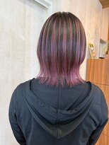 ヘアーアンドライフミルコ(miRuko) インナーカラーピンク