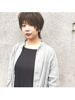 ヘアメイク マルナ 本店(HAIR MAKE MALUNA) 個性派ショート×チャコールグレー